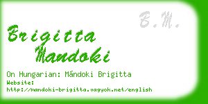 brigitta mandoki business card